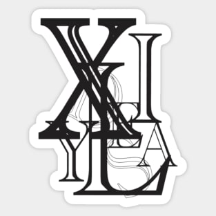 Dyslexia design Sticker